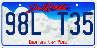 SD license plate 98LT35