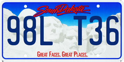 SD license plate 98LT36