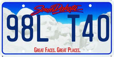 SD license plate 98LT40