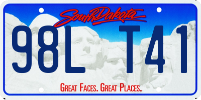 SD license plate 98LT41