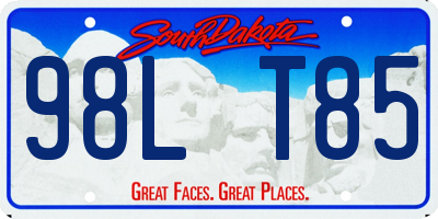 SD license plate 98LT85