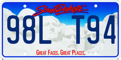 SD license plate 98LT94