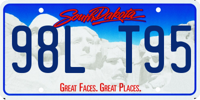 SD license plate 98LT95