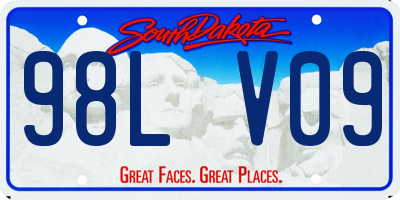 SD license plate 98LV09