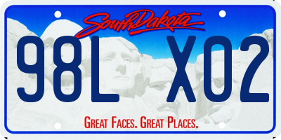 SD license plate 98LX02