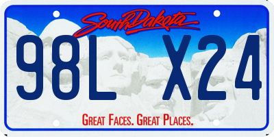 SD license plate 98LX24