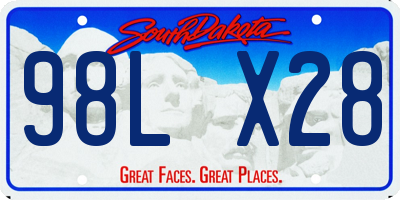 SD license plate 98LX28