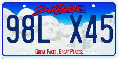 SD license plate 98LX45