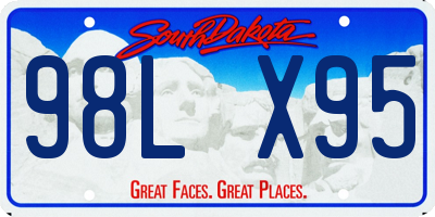 SD license plate 98LX95