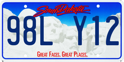 SD license plate 98LY12