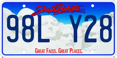 SD license plate 98LY28