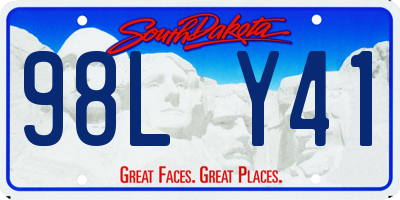 SD license plate 98LY41