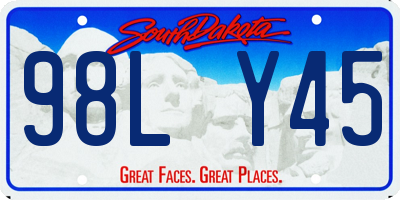 SD license plate 98LY45