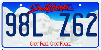 SD license plate 98LZ62