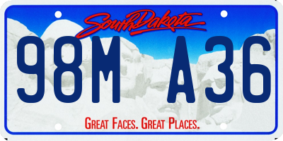 SD license plate 98MA36