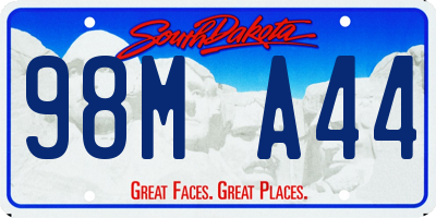 SD license plate 98MA44