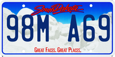 SD license plate 98MA69