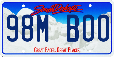 SD license plate 98MB00
