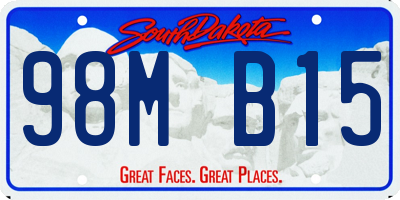 SD license plate 98MB15