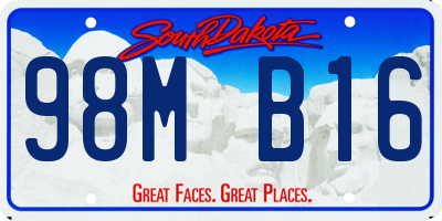 SD license plate 98MB16