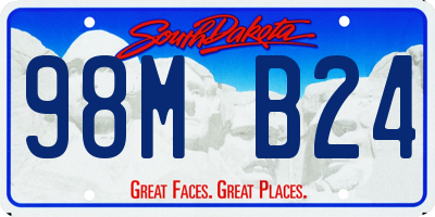 SD license plate 98MB24