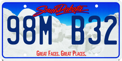 SD license plate 98MB32