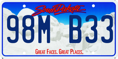 SD license plate 98MB33
