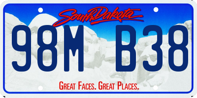 SD license plate 98MB38