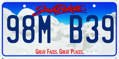 SD license plate 98MB39