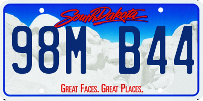 SD license plate 98MB44