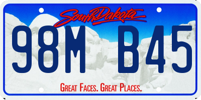 SD license plate 98MB45