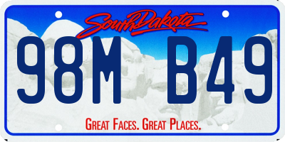 SD license plate 98MB49