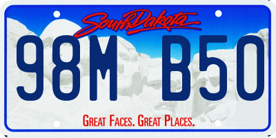 SD license plate 98MB50