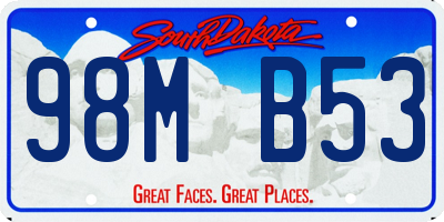 SD license plate 98MB53
