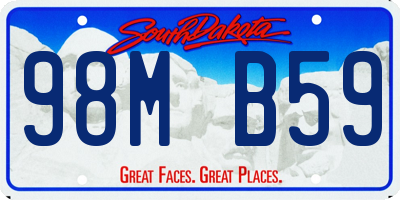 SD license plate 98MB59