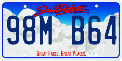SD license plate 98MB64
