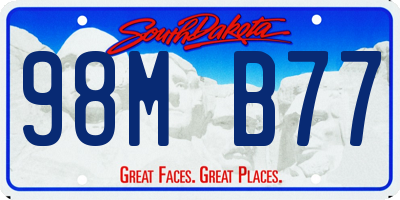 SD license plate 98MB77