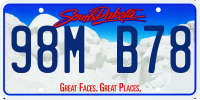 SD license plate 98MB78