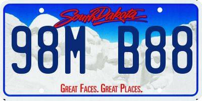SD license plate 98MB88