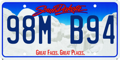 SD license plate 98MB94