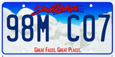 SD license plate 98MC07