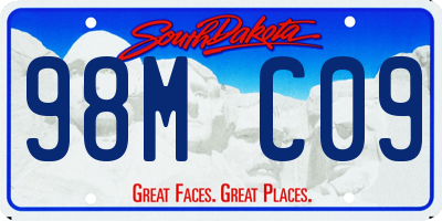 SD license plate 98MC09