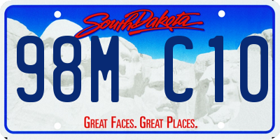 SD license plate 98MC10