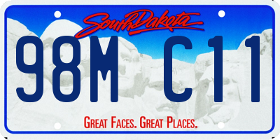 SD license plate 98MC11