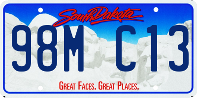 SD license plate 98MC13