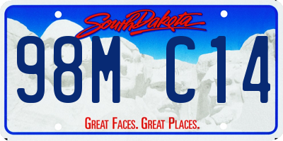 SD license plate 98MC14