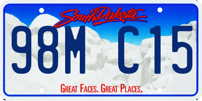 SD license plate 98MC15