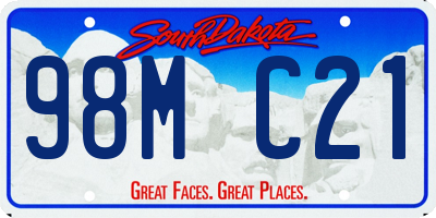 SD license plate 98MC21