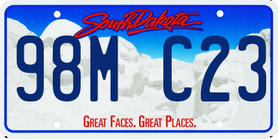 SD license plate 98MC23