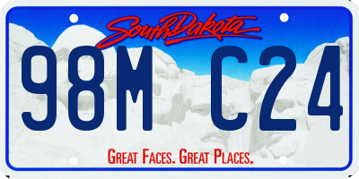 SD license plate 98MC24